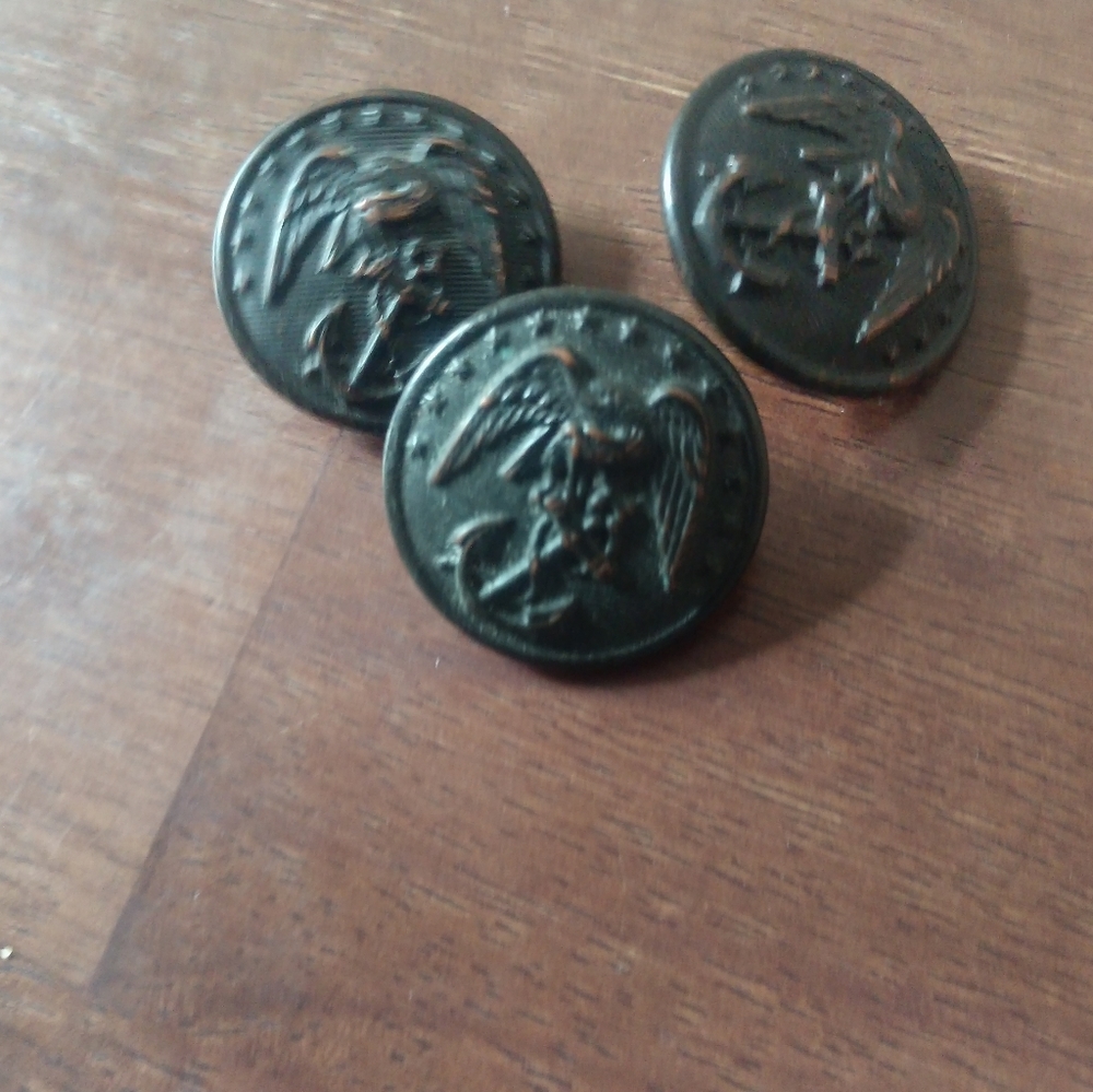 Vintage Antique WWI USMC Uniform Buttons